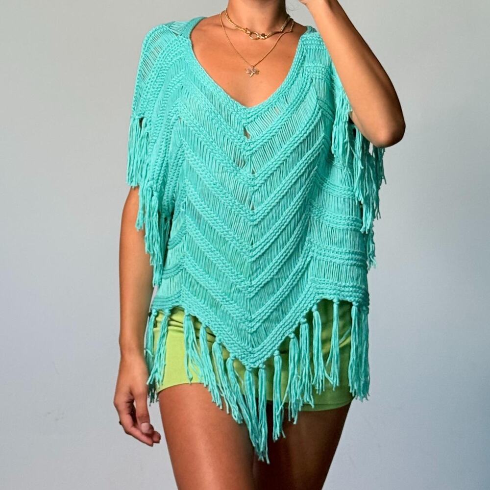 Blue Knitted Top S/M